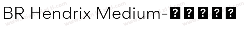 BR Hendrix Medium字体转换